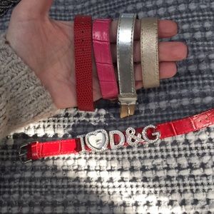 Dolce & Gabbana watch with five different straps